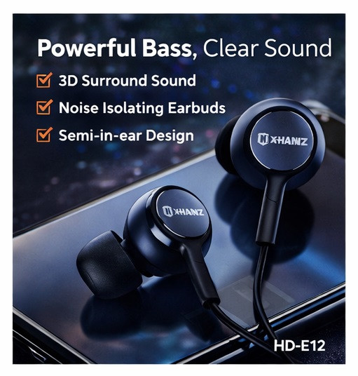 X-HANZ HD-E12 Wired Earphones