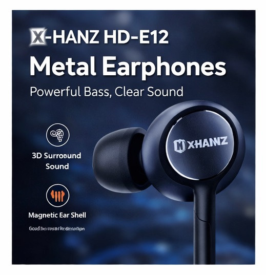 هندزفری سیمدار X-HANZ HD-E12