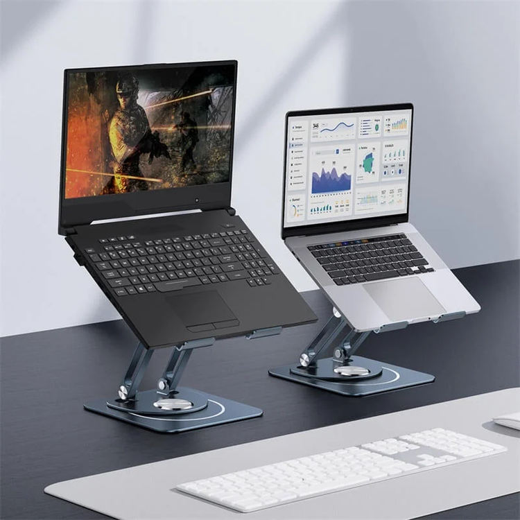 استند رومیزی لپ تاپ و تبلت بیسوس Baseus Ultrastable Pro Series BS-HP017 با بدنه آلومینیومی و چرخش 360 درجه