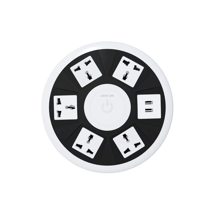 Green 7in1 Power Strip