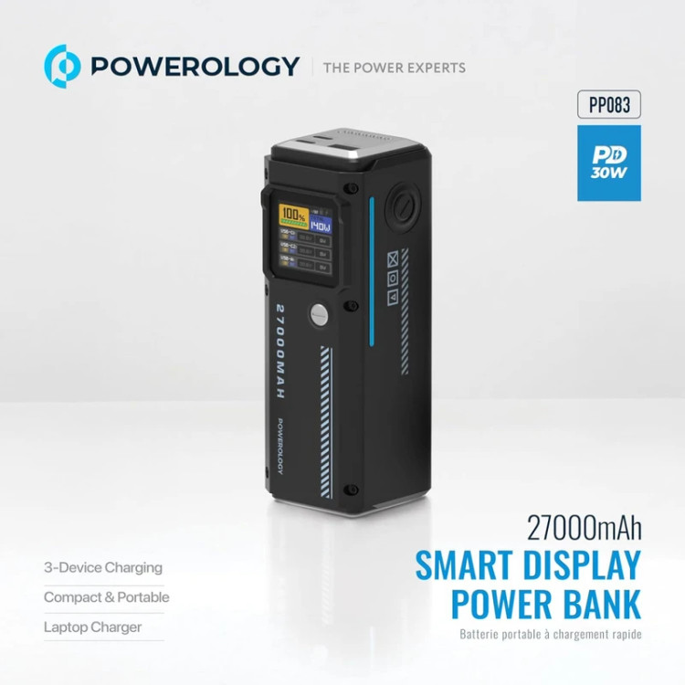 Smart Display Power Bank 140W