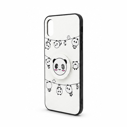 iPhone X Panda Case with Pop Socket