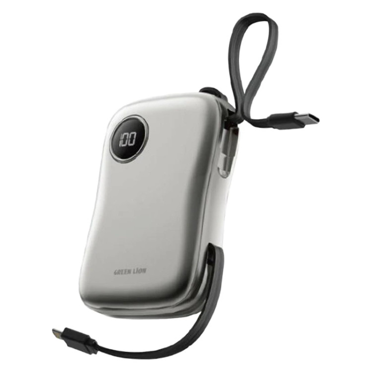 پاوربانک بیسیم گرین لاین مدل MAGPULSE با ظرفیت ۱۰۰۰۰ میلیآمپر ساعت و شارژ سریع PD30W