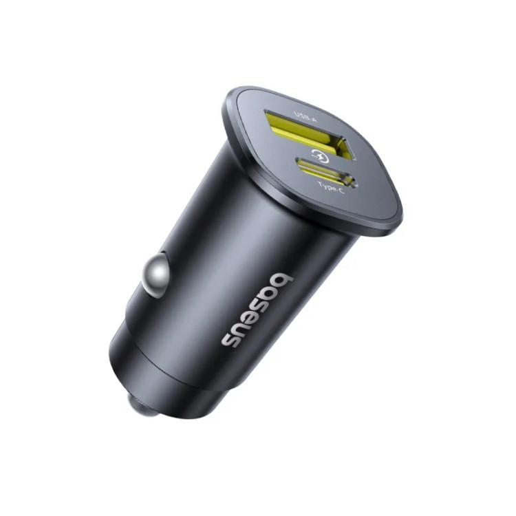شارژر فندکی خودرو باسئوس سری GoTrip مدل DP1 (۳۰ وات، USB-A + USB-C)
