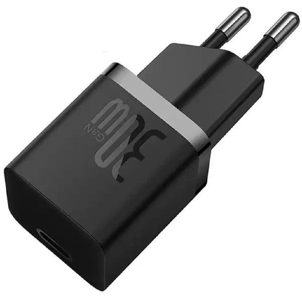 شارژر دیواری سریع باسئوس سری GaN5S با یک پورت USB-C و توان ۳۰ وات