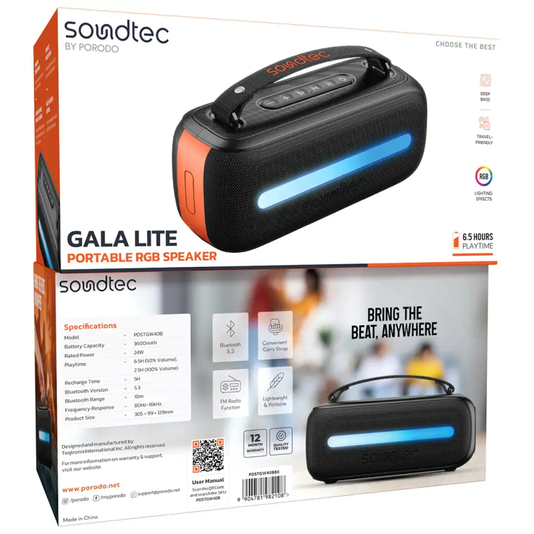 اسپیکر-پرودو-gala-lite-۲۴وات-مشکی
