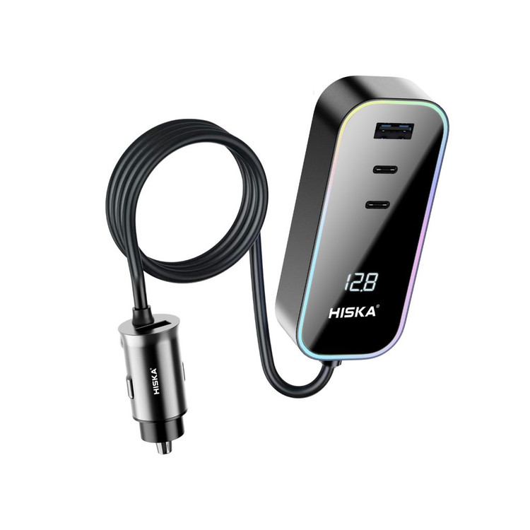 شارژر-فندکی-هیسکا-hcc328-۴پورت