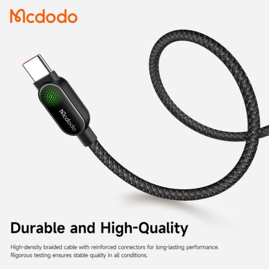 کابل-mcdodo-ca5620-USB-C-100W-نور-فلورسنت