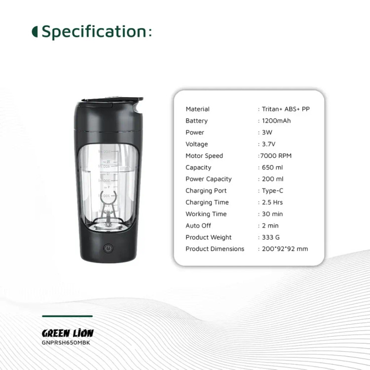 شیکر-برقی-گرین-لاین-پروتئین-میکسر